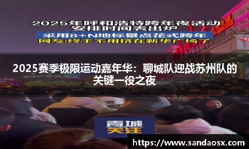 2025赛季极限运动嘉年华：聊城队迎战苏州队的关键一役之夜