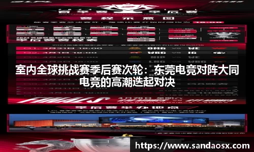 室内全球挑战赛季后赛次轮：东莞电竞对阵大同电竞的高潮迭起对决